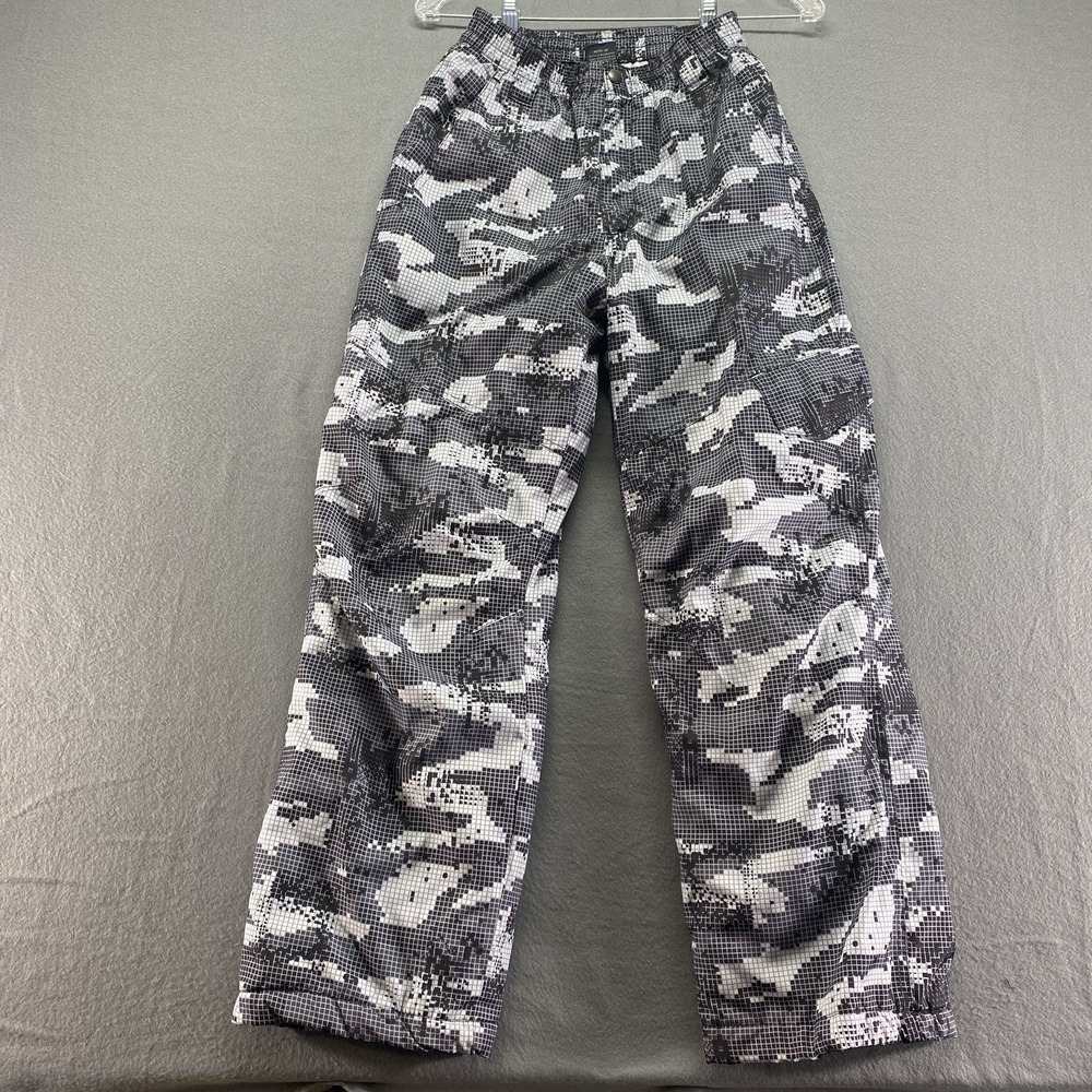 Faded Glory Pants Womens‎ XL Black White High Rise Cargo Skater Outdoor